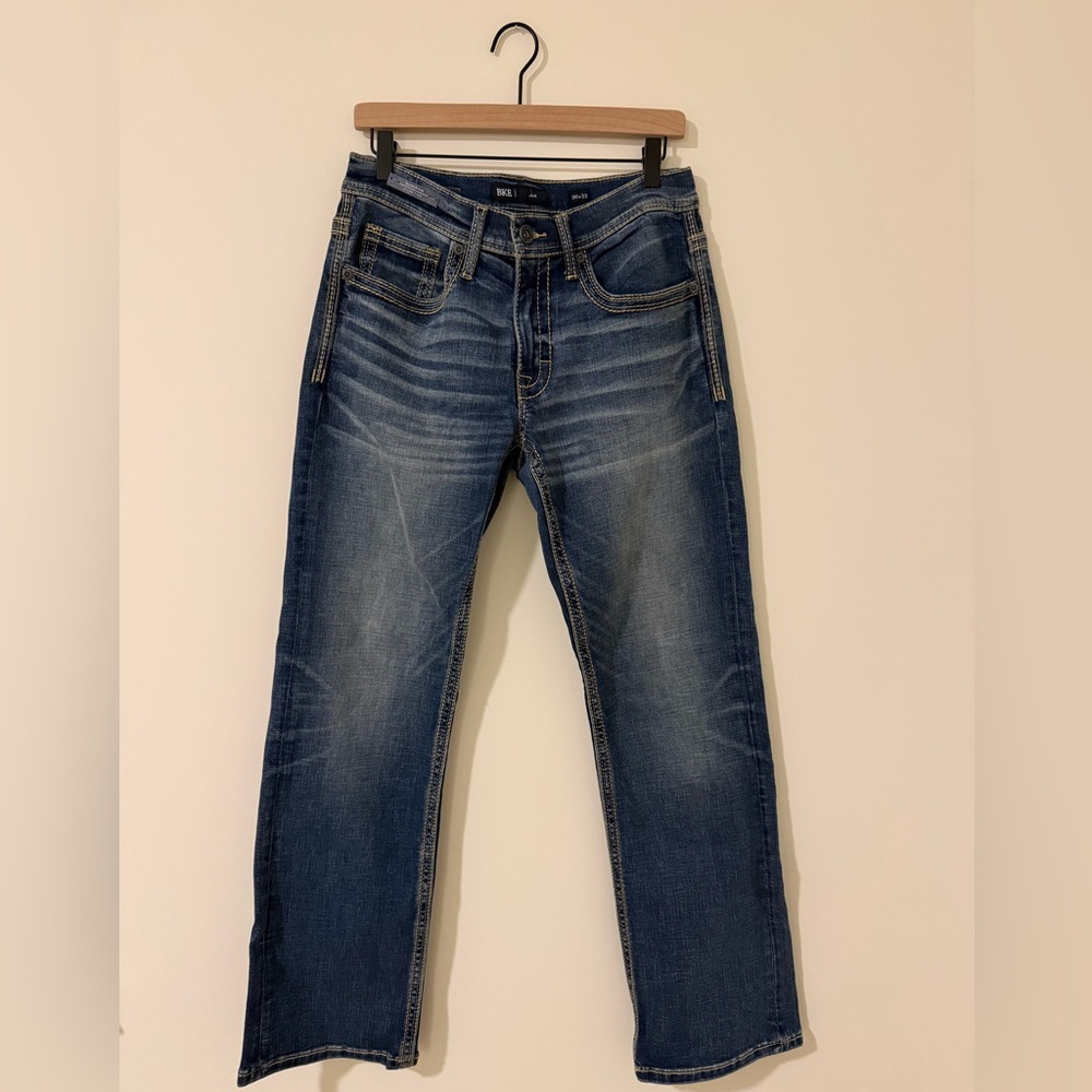BKE Jake superior stretch men's jeans - blue wash - 30x32